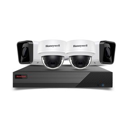 Picture of Honeywell 4 CCTV Cameras Combo (2 Indoor & 2 Outdoor CCTV Cameras)+8CH DVR + HDD + Accessories + Power Supply +90m Cable With Installation 
